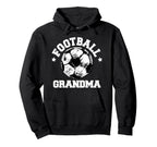 Football Grandma Sketch Soccer Ball Hoodie - Novelty Apparel Men Women