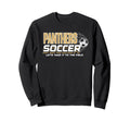 Gold Panthers Soccer Mom Game Day Sweatshirt - Fun Novelty Design Unisex