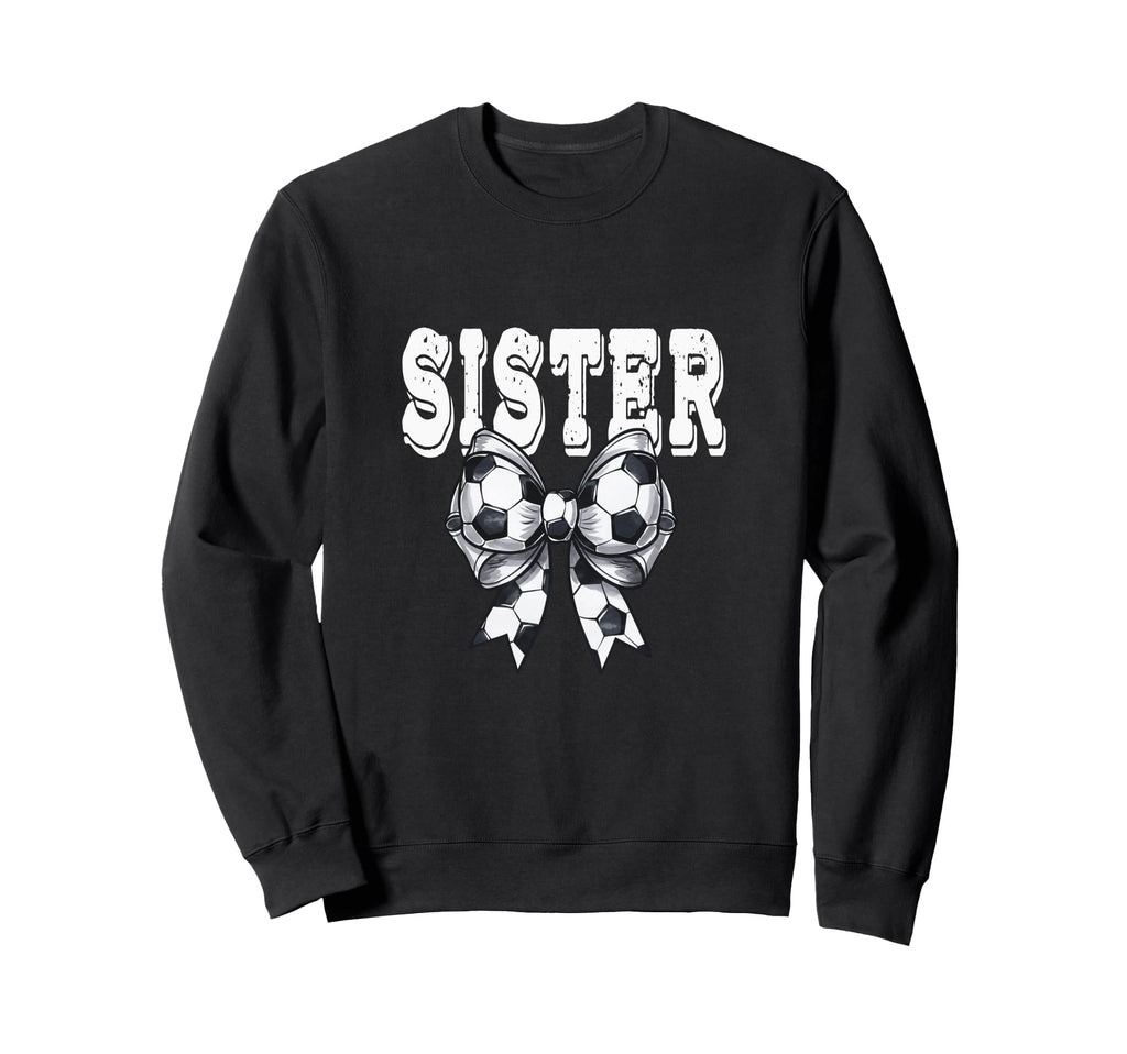 Coquette Soccer Bow Mom Sister Sweatshirt - Streetwear Style Men Women