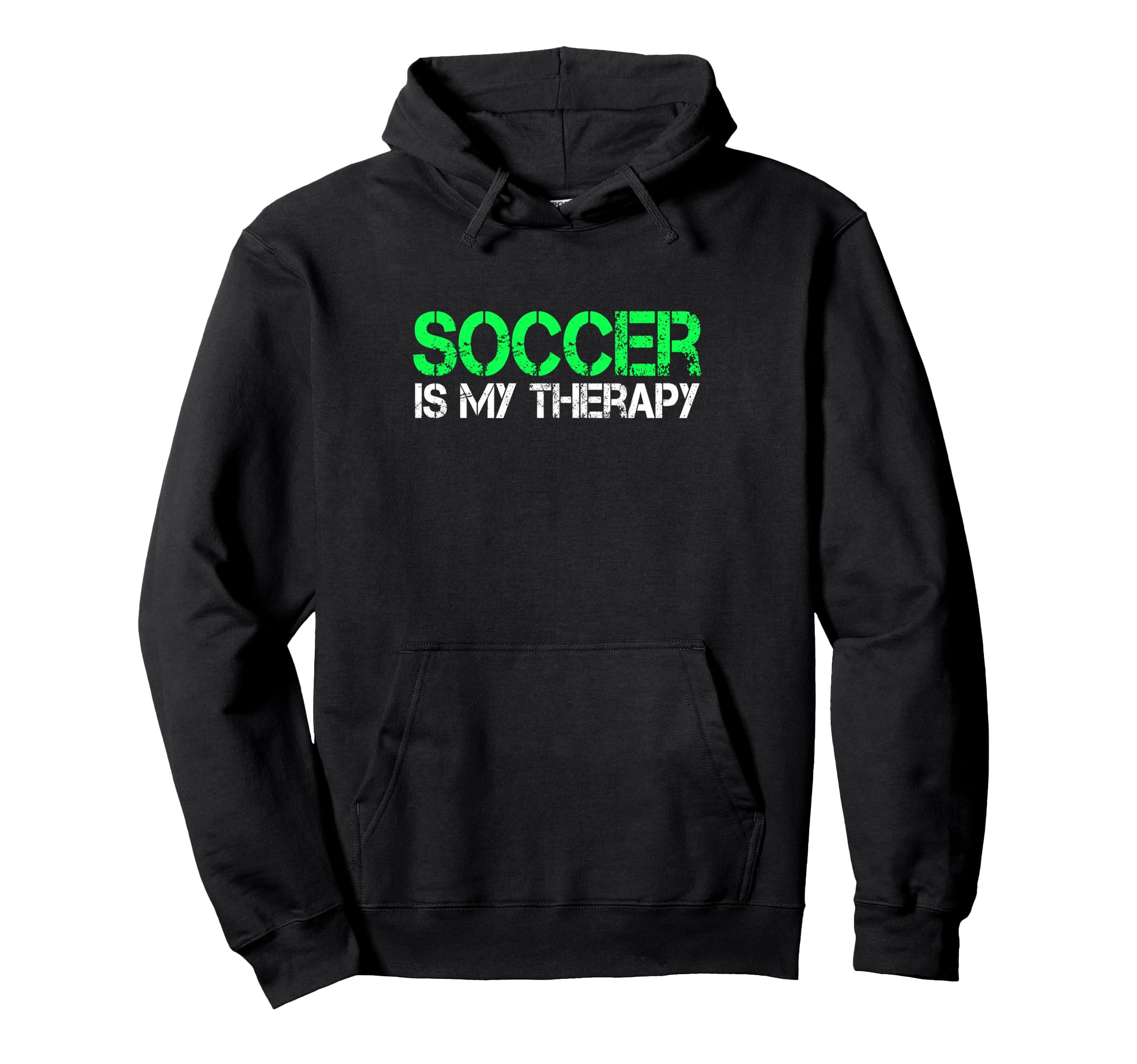 Soccer Is My Therapy Soccer Goalie Coach Hoodie - Unique Graphic Men Women
