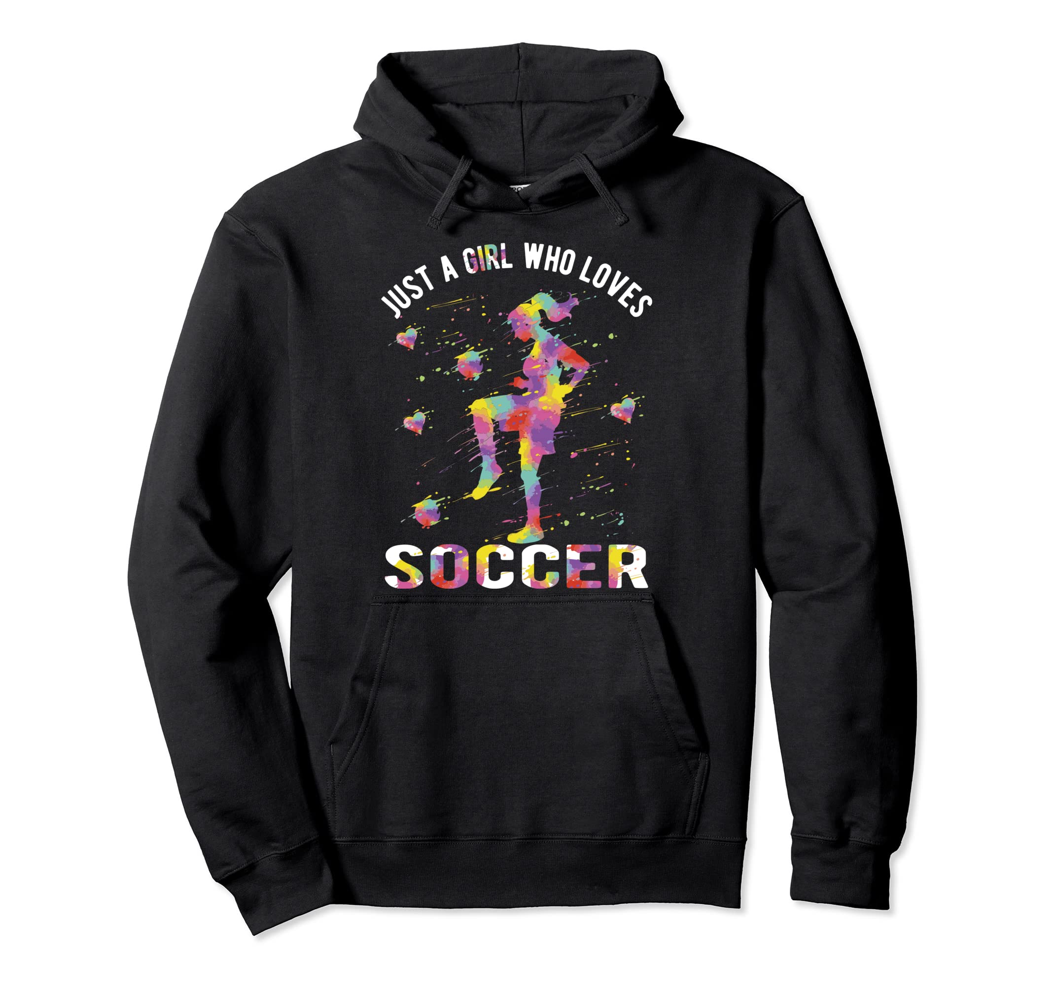 Just Who Loves Soccer Hoodie - Aesthetic Graphic for Adults