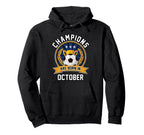 Champions Are Born October Football Soccer Hoodie - Unique Graphic Unisex
