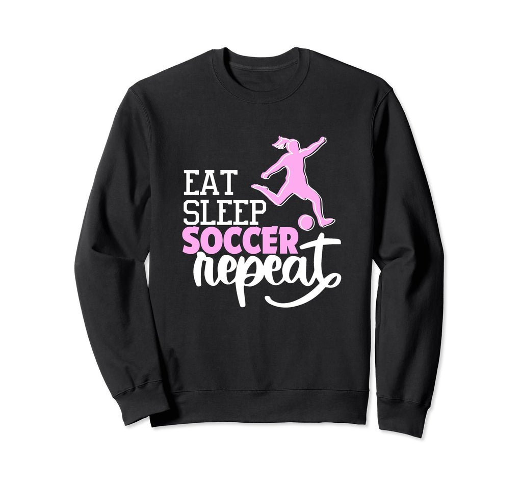 Soccer Soccer Player Eat Sweatshirt - Casual Everyday Wear for Adults