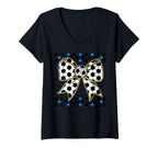 Soccer Bow Checkered Ribbon Gift Sweatshirt - Novelty Apparel for Adults
