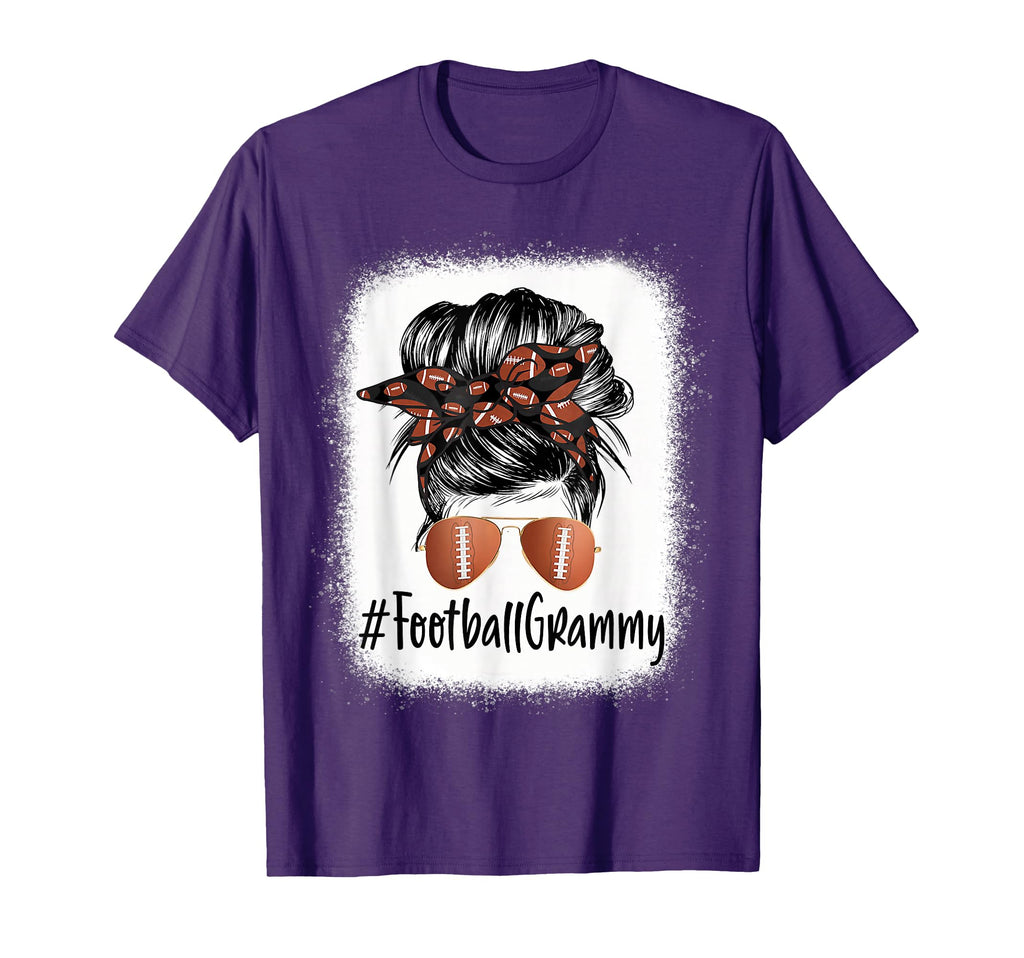 Bleached Football Grammy Life Messy T-Shirt - Aesthetic Graphic for Adults