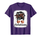 Bleached Football Grammy Life Messy T-Shirt - Aesthetic Graphic for Adults