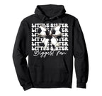 Little Sister Biggest Fan Soccer Hoodie - Streetwear Style Men Women