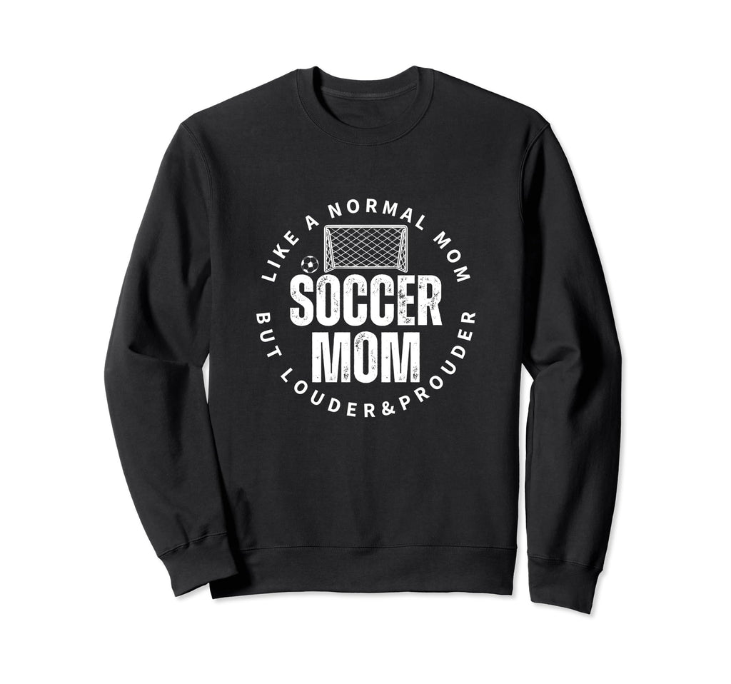 Soccer Mom Mother Funny Soccer Player Sweatshirt - Aesthetic Graphic Unisex