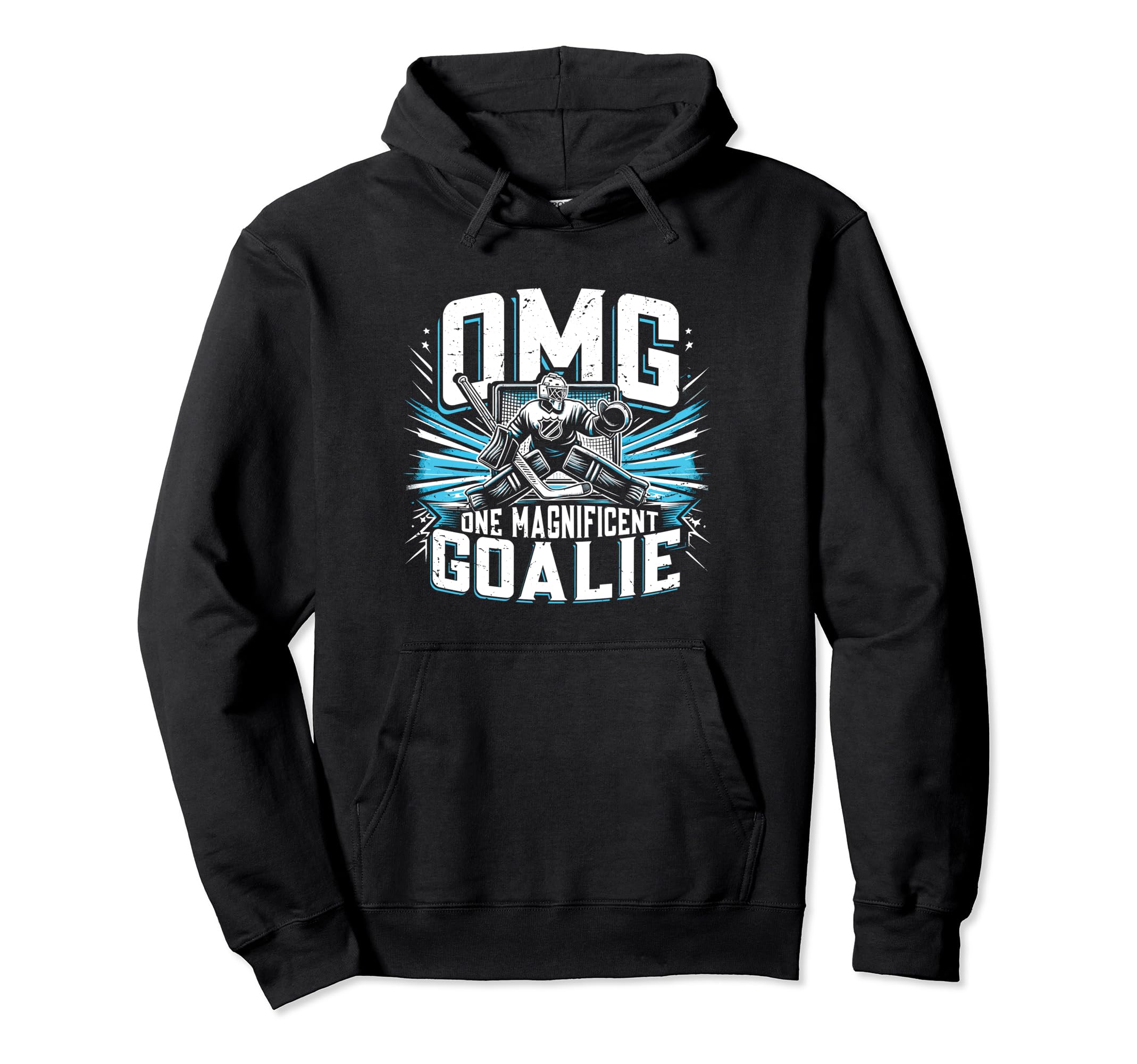 Funny Goalkeeper Ice Hockey Goalie Hoodie - Unique Graphic Unisex