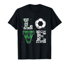 Love Soccer Sports Player Team Game T-Shirt - Casual Everyday Wear Unisex