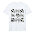 Soccer Bow Game Day Soccer Coquette Bow T-Shirt - Minimalist Print Unisex
