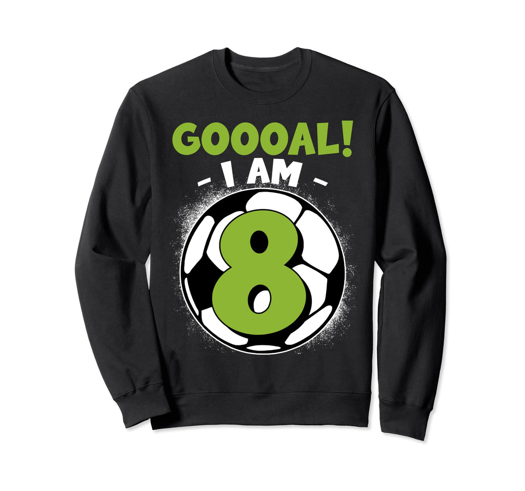 8 Year Old Birthday Soccer Themed Sweatshirt - Unique Graphic for Adults