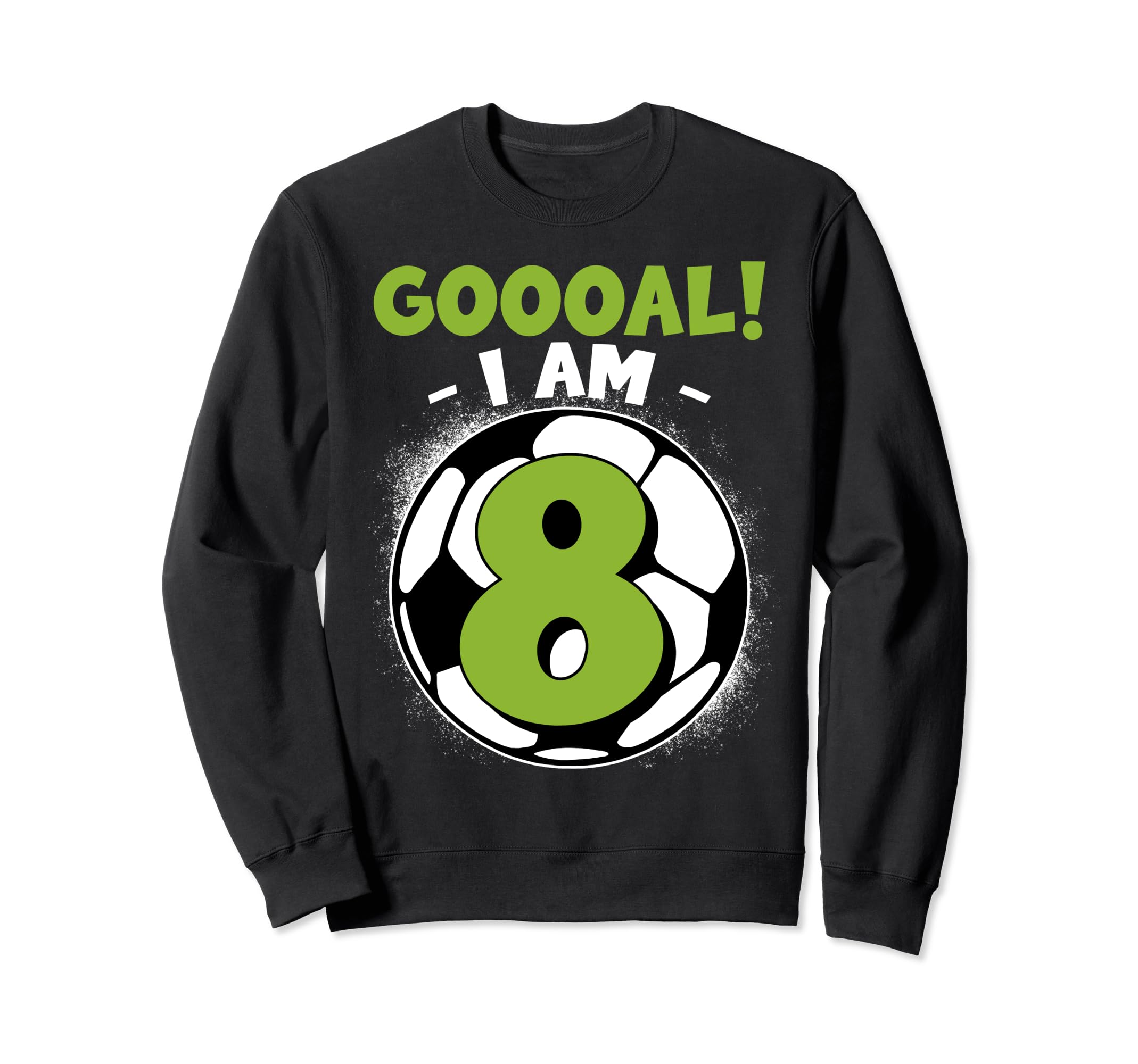 8 Year Old Birthday Soccer Themed Sweatshirt - Unique Graphic for Adults