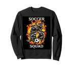 Funny Soccer Squad Bootleg Brainrot Sweatshirt - Custom Art Print Unisex