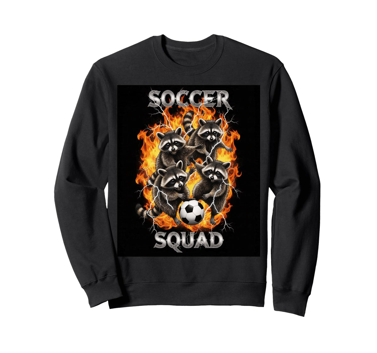 Funny Soccer Squad Bootleg Brainrot Sweatshirt - Custom Art Print Unisex