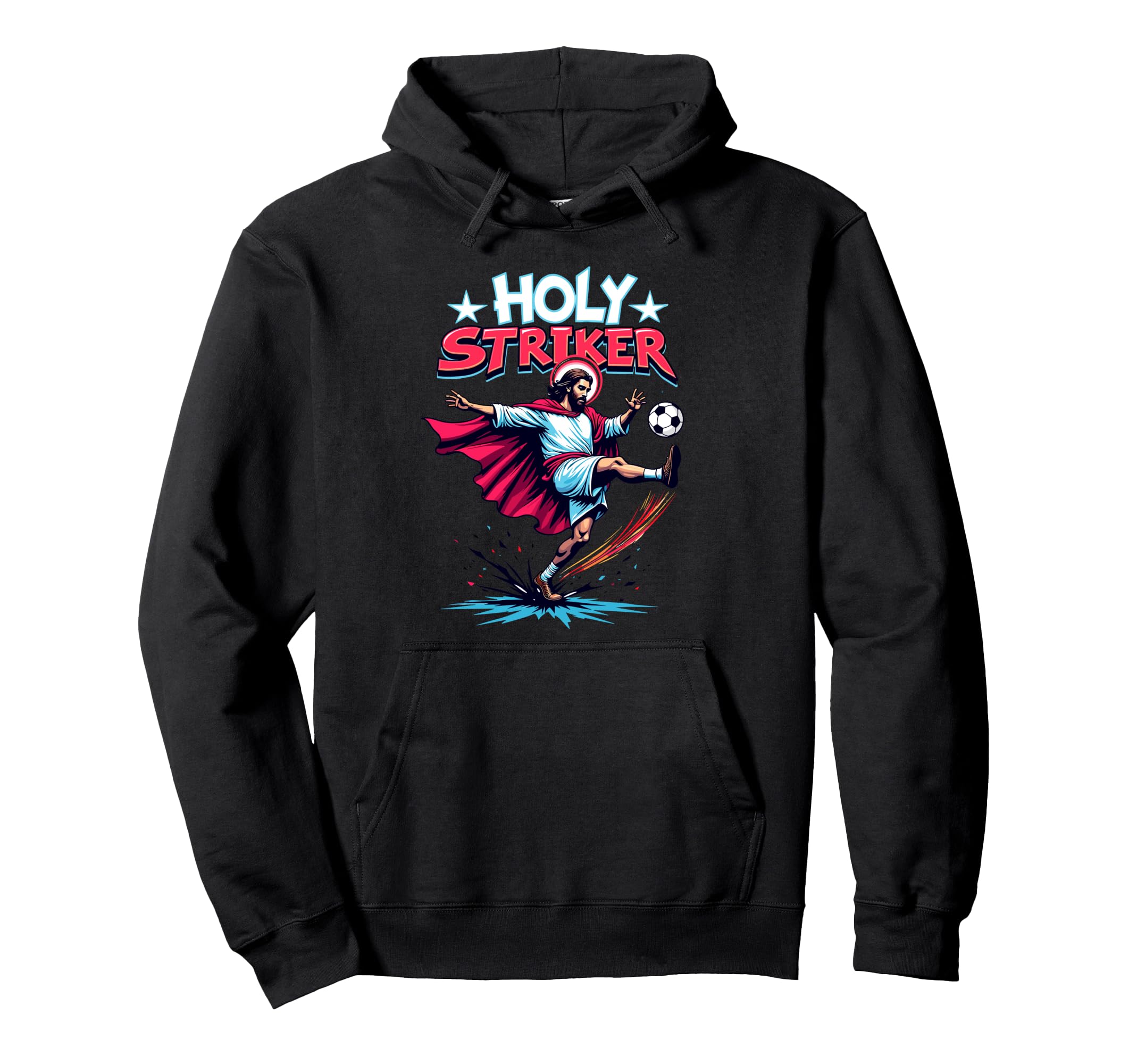 Holy Striker Easter Funny Jesus Hoodie - Custom Art Print for Adults