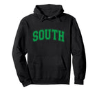 Green South Team Colors Spirit Sports Soccer Hoodie - Graphic Print Unisex