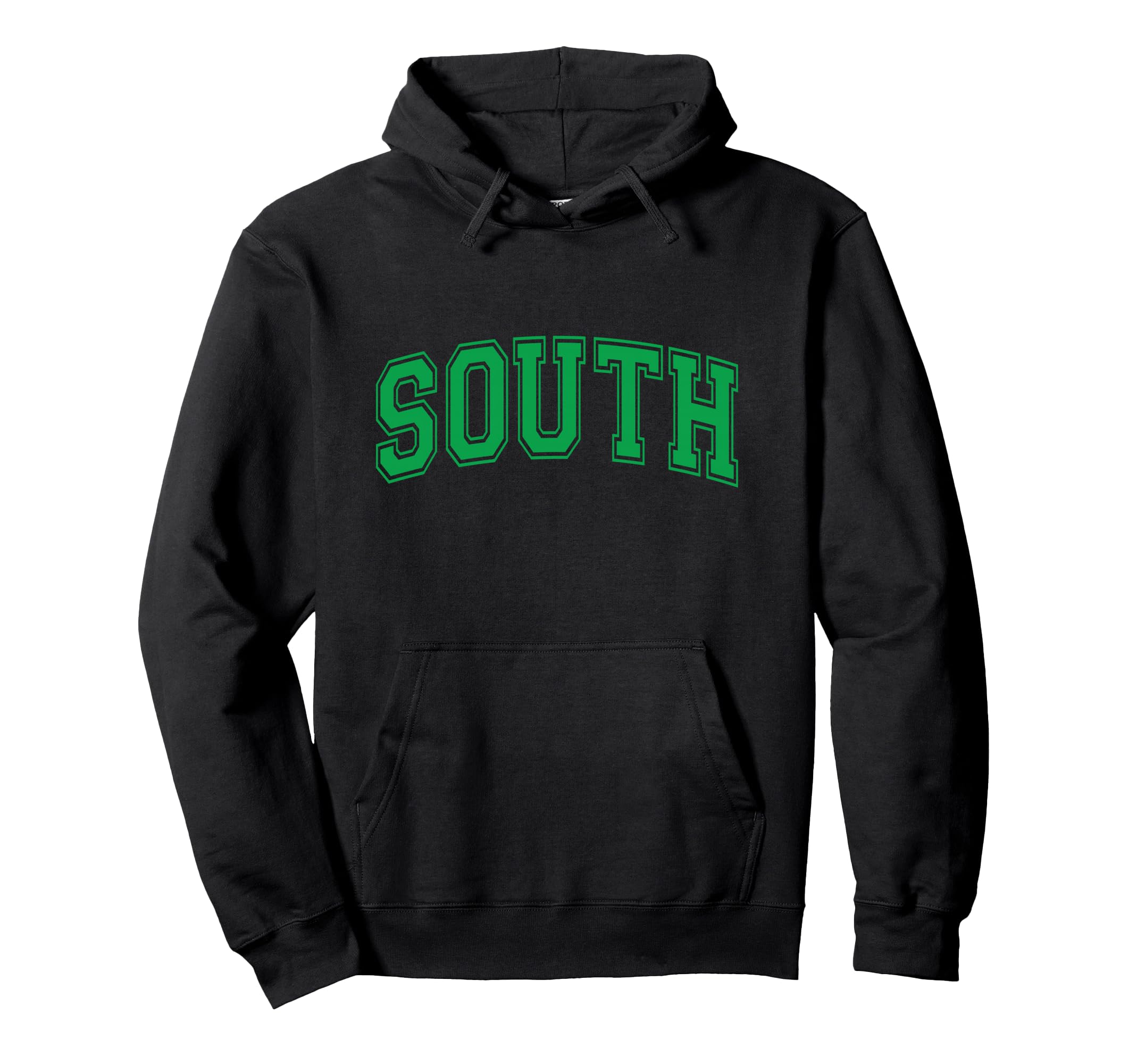 Green South Team Colors Spirit Sports Soccer Hoodie - Graphic Print Unisex