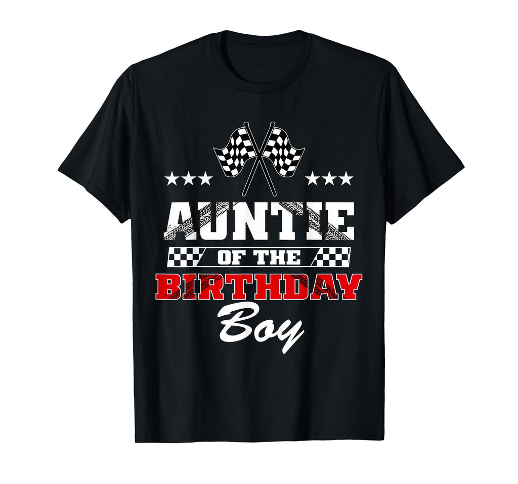 Auntie Birthday Soccer Party Family T-Shirt - Fun Novelty Design Men Women