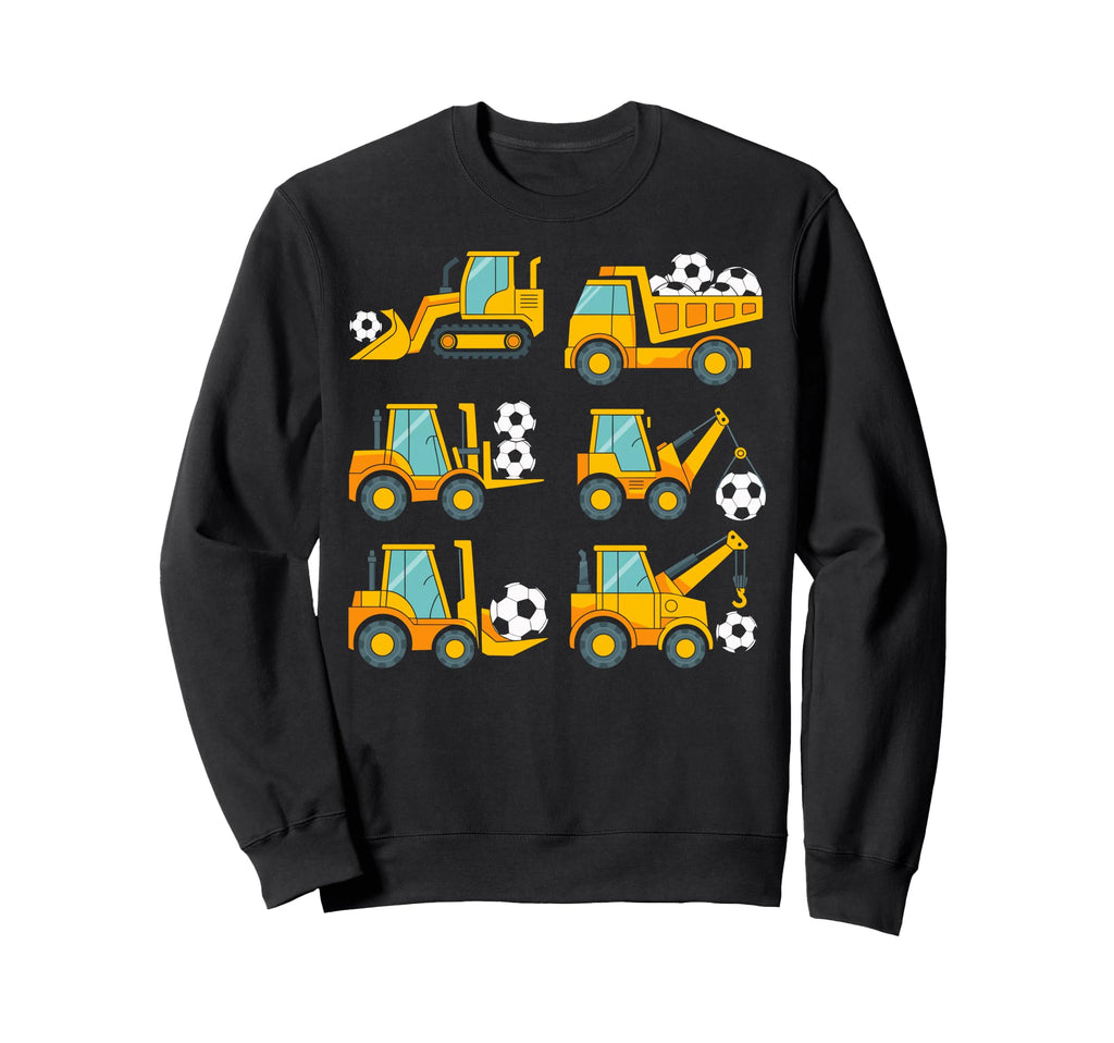 Construction Trucks Carrying Sweatshirt - Fun Novelty Design Men Women