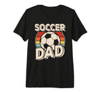 Mens Soccer Dad Soccer Player Son T-Shirt - Custom Art Print Unisex