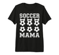 Soccer Mama Coquette Bow Soccer Mom Bow T-Shirt - Graphic Print for Adults