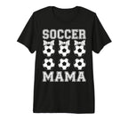 Soccer Mama Coquette Bow Soccer Mom Bow T-Shirt - Graphic Print for Adults