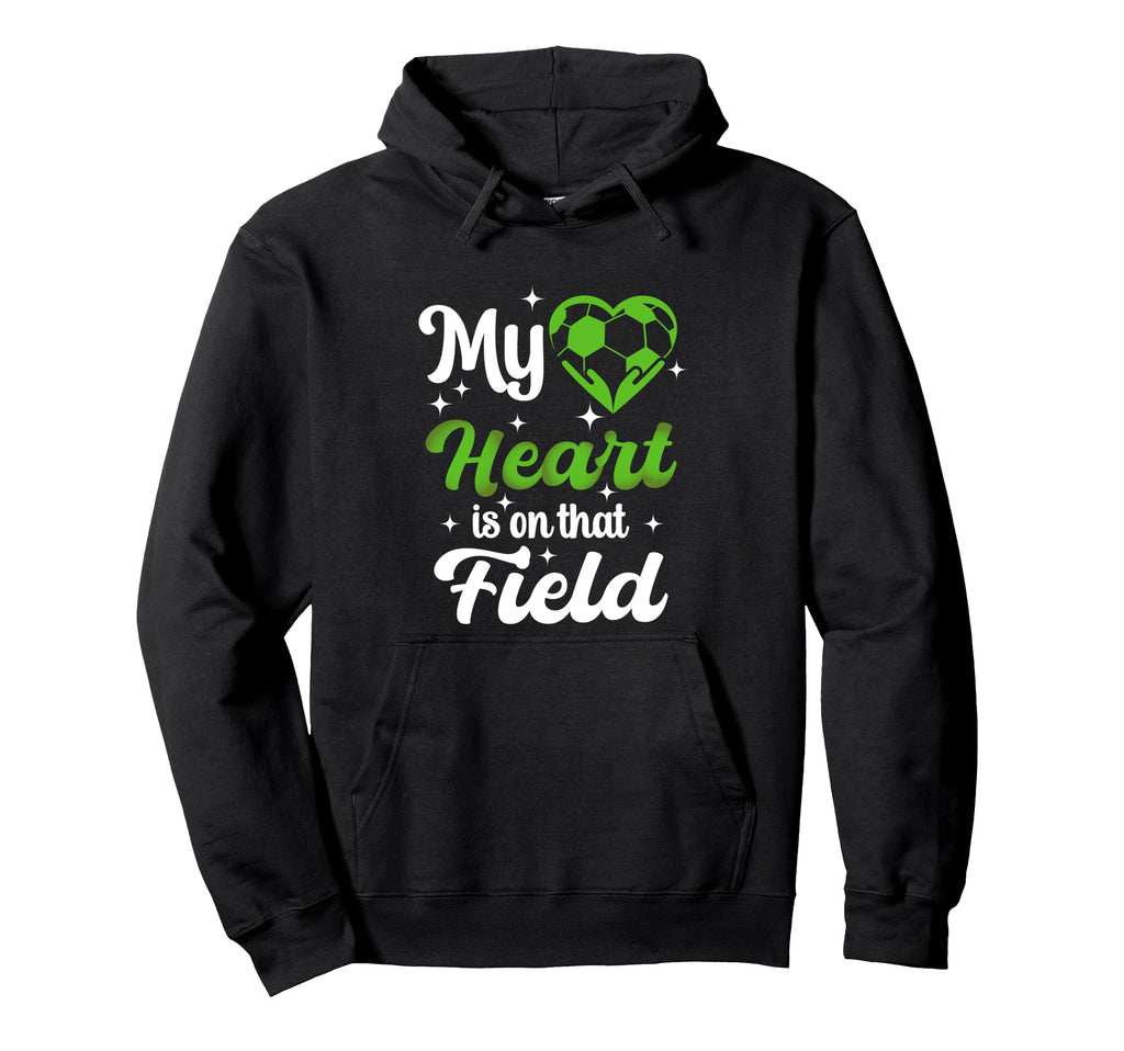My Heart Is That Field Soccer Funny Player Hoodie - Trendy Graphic Unisex
