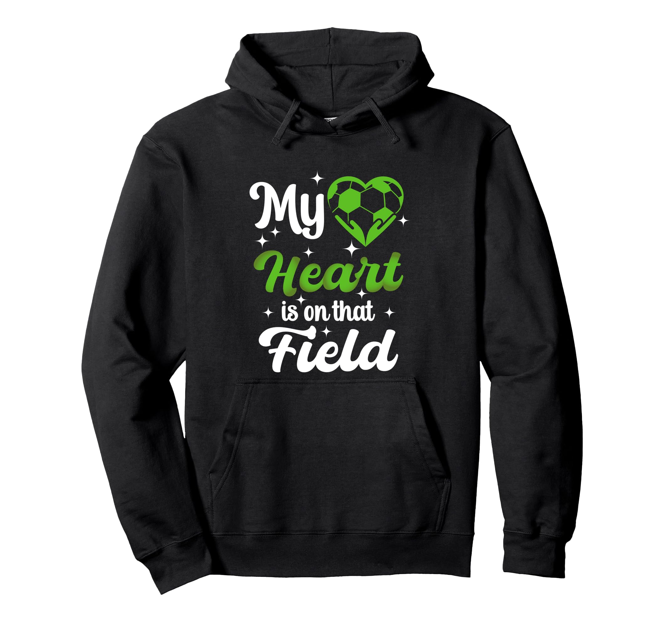My Heart Is That Field Soccer Funny Player Hoodie - Trendy Graphic Unisex