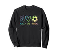 Peace Love Futsal Indoor Soccer Sweatshirt - Aesthetic Graphic Men Women