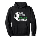Soccer Player Soccer Lover Eat Hoodie - Fun Novelty Design for Adults