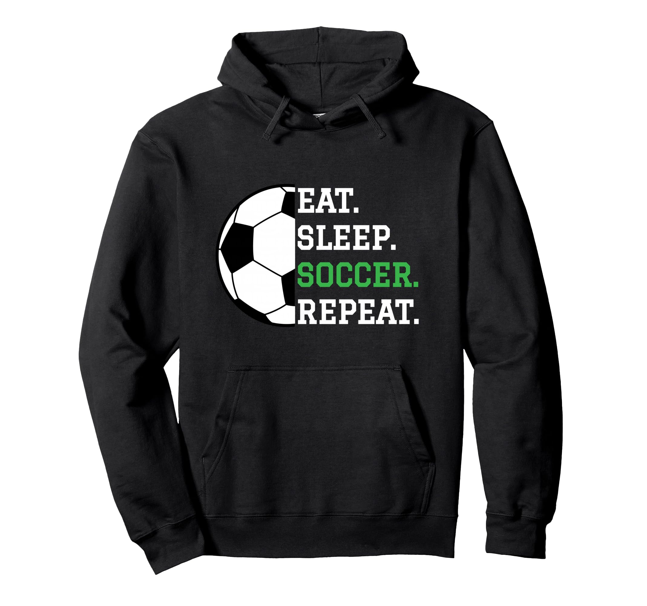 Soccer Player Soccer Lover Eat Hoodie - Fun Novelty Design for Adults