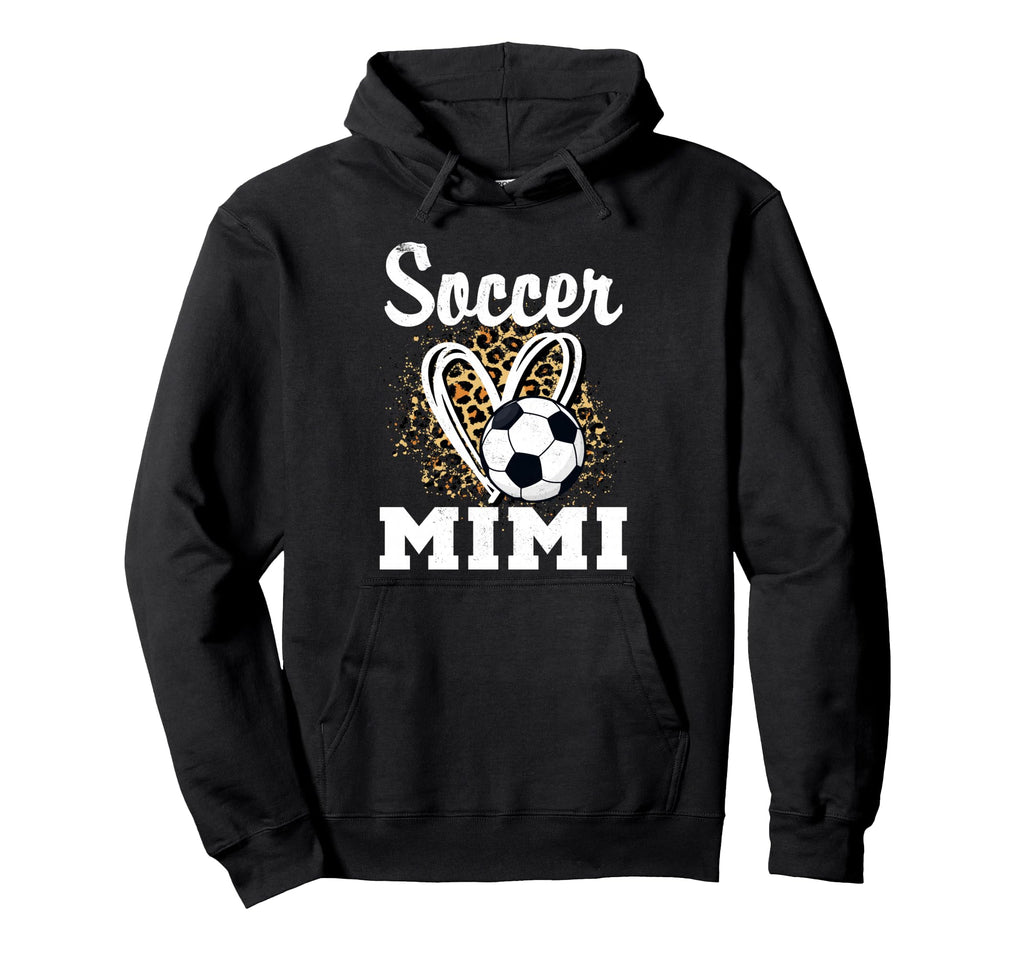 Soccer Mimi Leopard Heart Grandma Hoodie - Fun Novelty Design Men Women