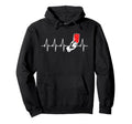 Referee Heartbeat Red Card Football Hoodie - Graphic Print for Adults