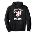 Loud Proud Mom Soccer Baseball Heart Hoodie - Streetwear Style for Adults