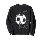 Soccer Ball Goal Funny Player Sweatshirt - Aesthetic Graphic Men Women