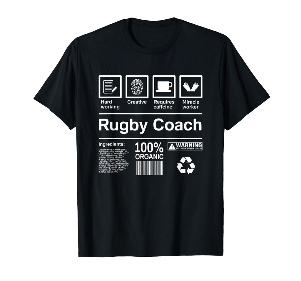 Rugby Coach Gift T-Shirt - Casual Everyday Wear for Adults