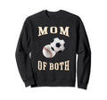 Mom Both Sports Soccer Baseball Sweatshirt - Casual Everyday Wear Men Women