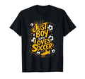 Just Who Loves Soccer T-Shirt - Casual Everyday Wear Unisex