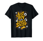 Just Who Loves Soccer T-Shirt - Casual Everyday Wear Unisex