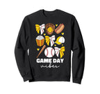 Baseball And Softball Mom Game Day Sweatshirt - Minimalist Print Men Women