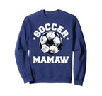 Soccer Mamaw Soccer Ball Distressed Sweatshirt - Graphic Print Men Women