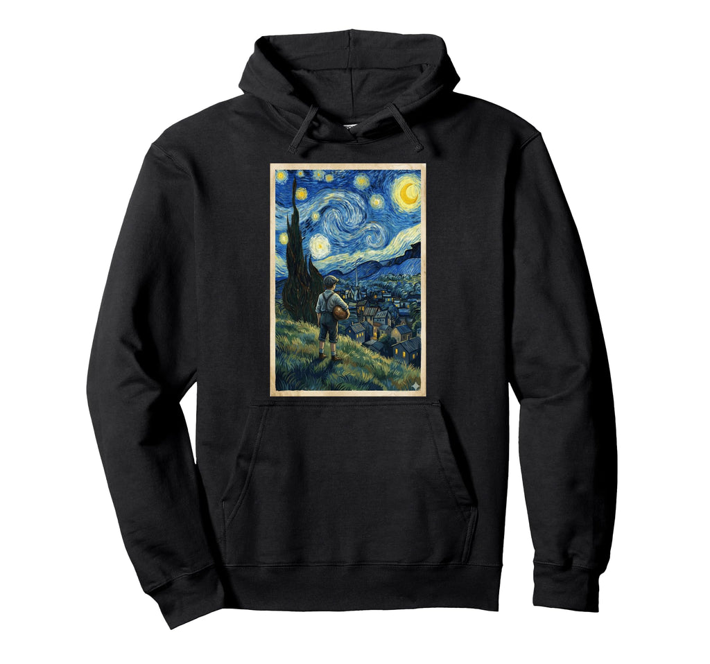 Soccer Player Starry Night Sports Hoodie - Aesthetic Graphic Unisex