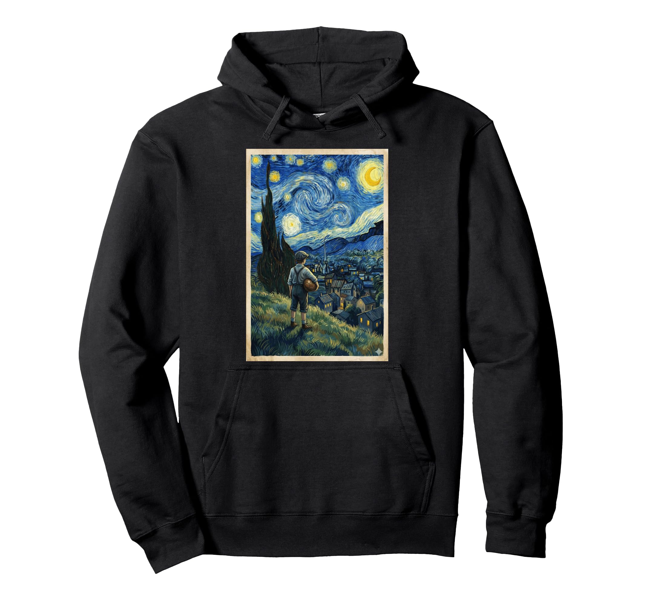 Soccer Player Starry Night Sports Hoodie - Aesthetic Graphic Unisex