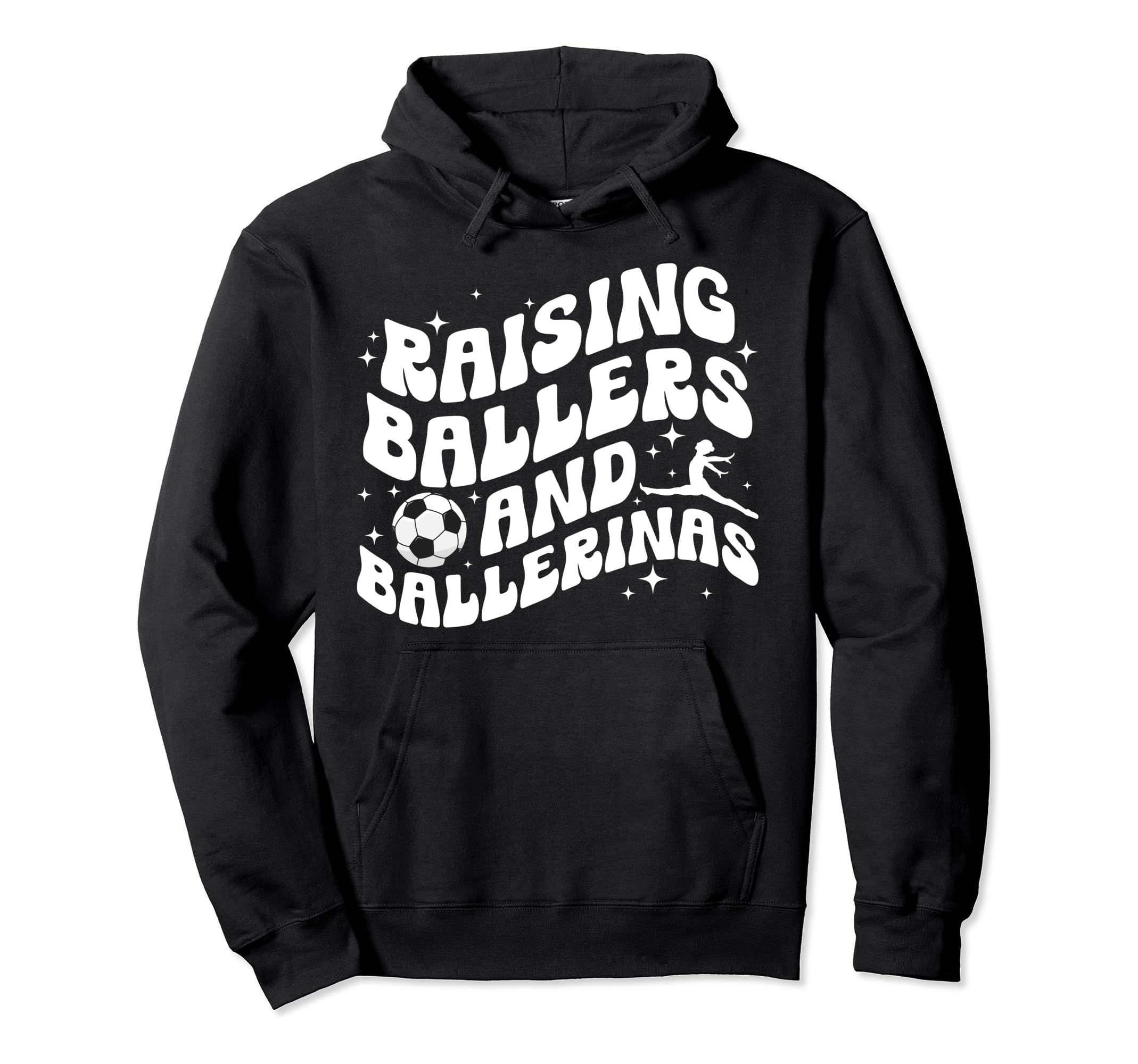 Raising Ballers And Ballerinas Soccer Hoodie - Minimalist Print Men Women