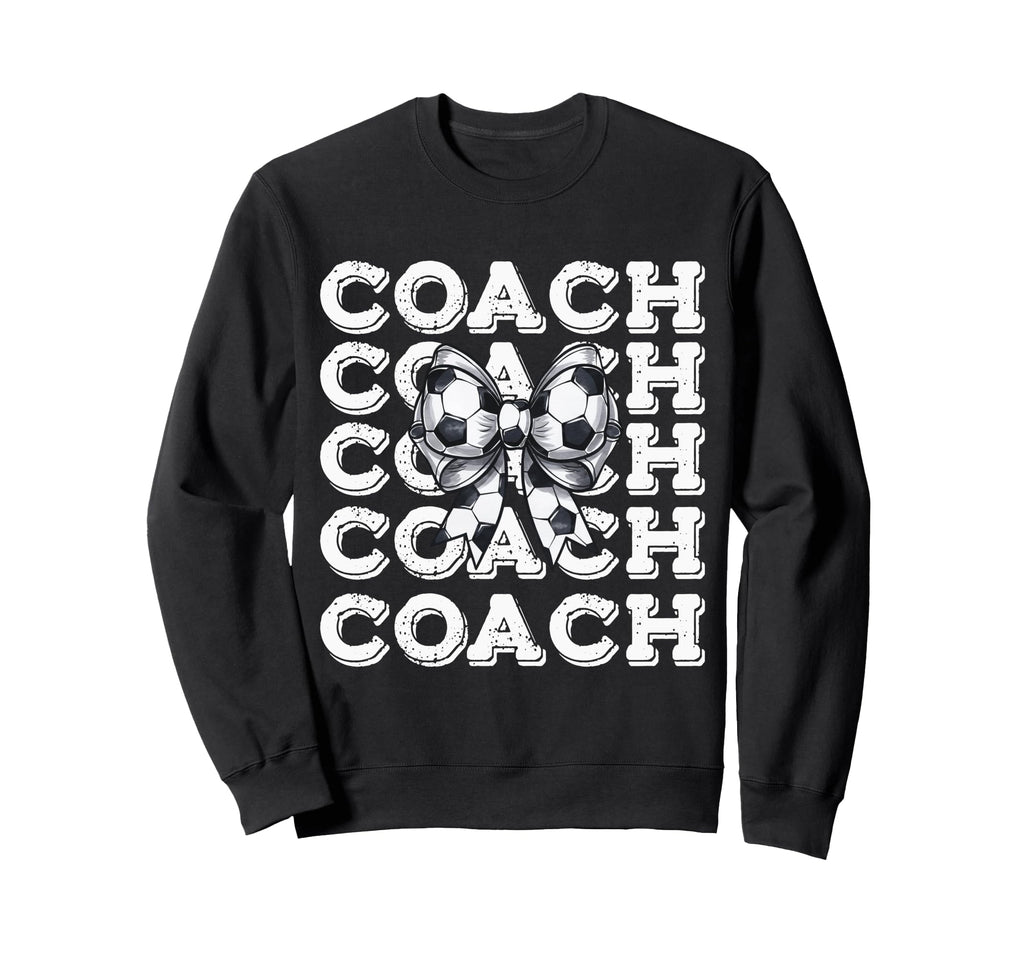 Coquette Soccer Coach Matching Family Sweatshirt - Minimalist Print Unisex