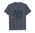 Dad Life Adventure Camo Dinosaur T-Shirt - Fun Novelty Design Unisex