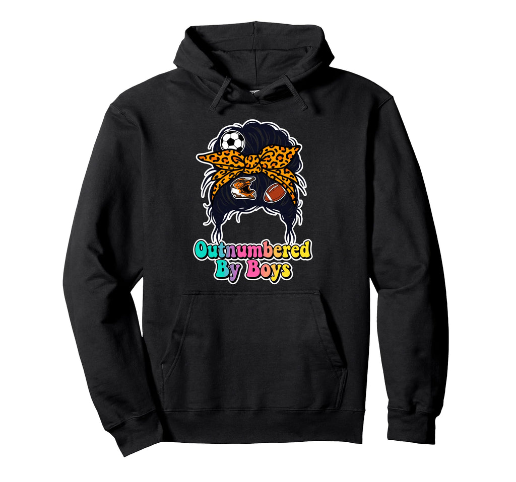 Outnumbered Soccer Mom Life Hair Hoodie - Streetwear Style Men Women