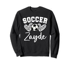 Soccer Zayde Matching Family Soccer Sweatshirt - Graphic Print Unisex