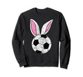 Bunny Ears Soccer Catcher Happy Sweatshirt - Aesthetic Graphic Unisex